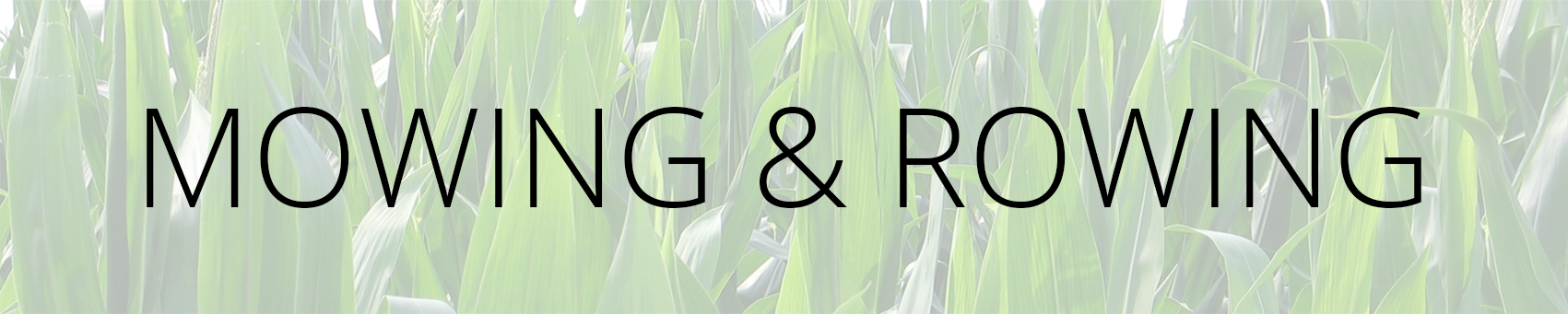 Mowing & Rowing Banner